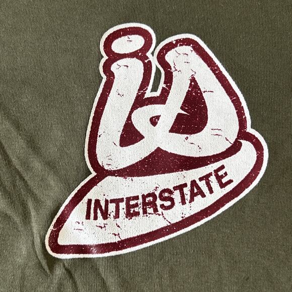 Y2s 2000s Deadstock Interstate Jeans Shirt Top Girls Youth large Classic Green - Picture 5 of 12